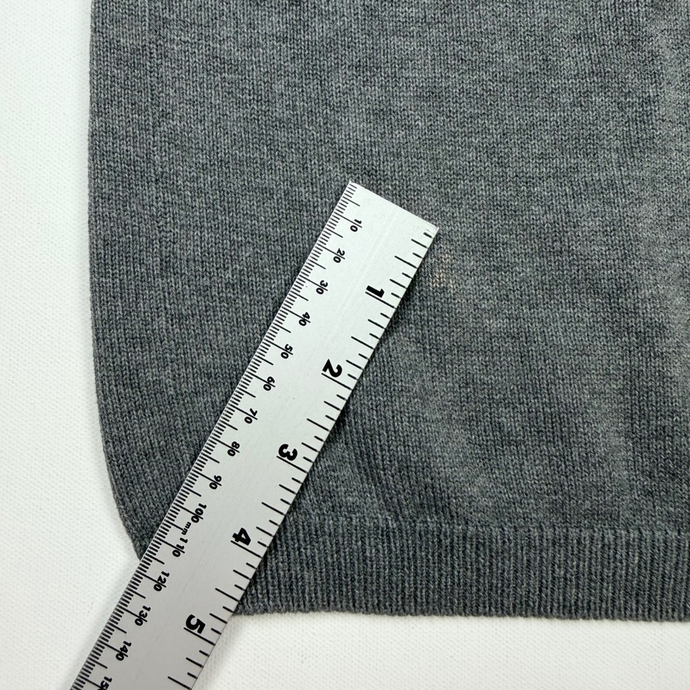 Liz Claiborne LizGolf 90's Vintage Polo Sweater Womens M Grey Good Argyle - Picture 10 of 11